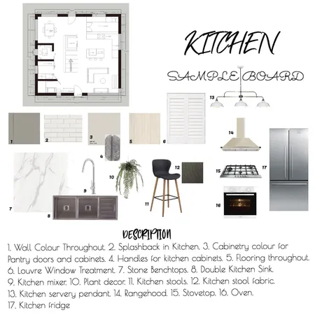 KITCHEN SAMPLE BOARD Interior Design Mood Board by Trinity.Brennan on Style Sourcebook