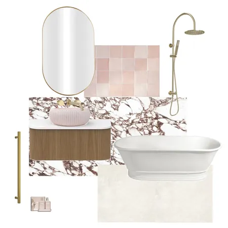 Sonter Main Bathroom Interior Design Mood Board by KH Designed on Style Sourcebook