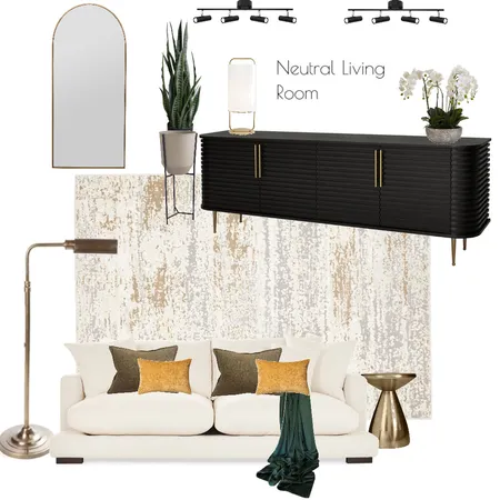 Neutral LIving Room Interior Design Mood Board by celeste on Style Sourcebook