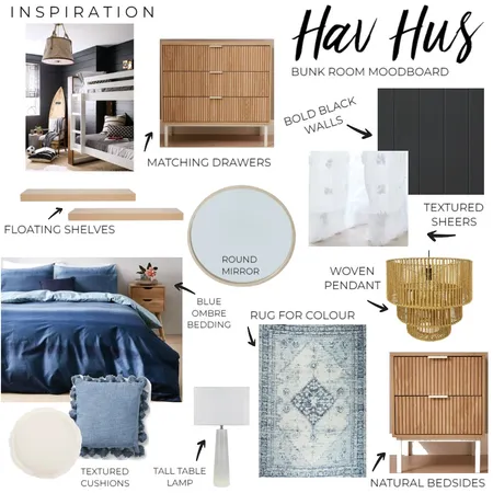 Hav Hus Moodboard - Bunk Room Blue Interior Design Mood Board by Danielle on Style Sourcebook