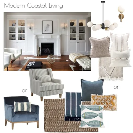 Modern Coastal Living Interior Design Mood Board by Loom+Tusk Interiors on Style Sourcebook