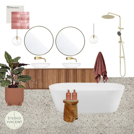 Bathroom Fern Tree Cinnamon Interior Design Mood Board by Studio Vincent on Style Sourcebook