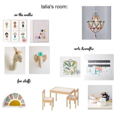 talia's room Interior Design Mood Board by noa kravitz on Style Sourcebook