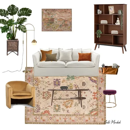 Boho living room Interior Design Mood Board by Suite.Minded on Style Sourcebook