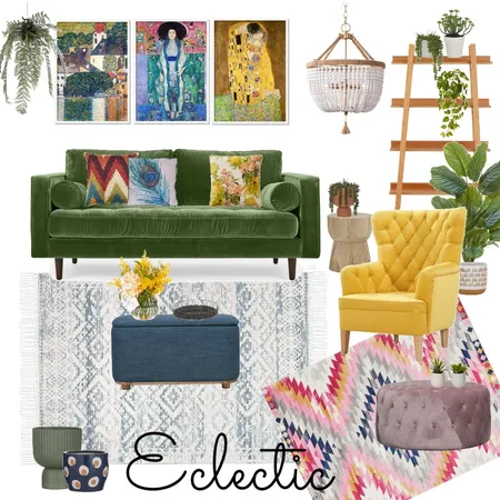 Eclectic Living Room Interior Design Mood Board by Lucey Lane Interiors on Style Sourcebook