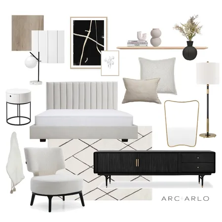 Hall Road Master Bedroom Interior Design Mood Board by Arc and Arlo on Style Sourcebook