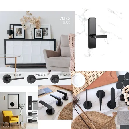 Black door handles Interior Design Mood Board by Door hardware on Style Sourcebook