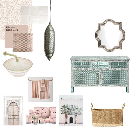 Moroccan Sunset Bathroom Interior Design Mood Board by sambam1205 on Style Sourcebook