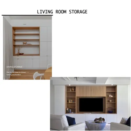 LIVING ROOM STORAGE Interior Design Mood Board by Organised Design by Carla on Style Sourcebook