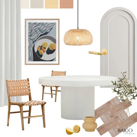 Mediterranean Dining Interior Design Mood Board by Baico Interiors on Style Sourcebook