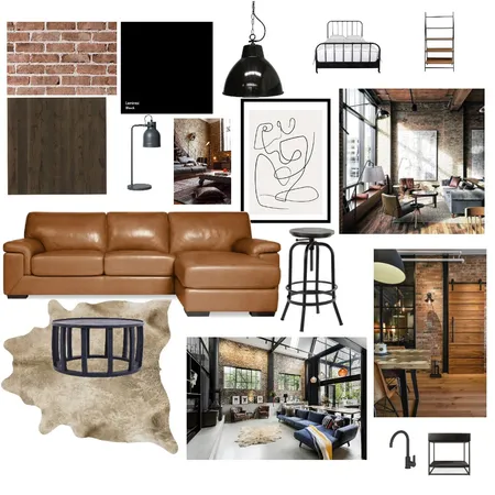 Industrial Mood Board Interior Design Mood Board by emilybover on Style Sourcebook