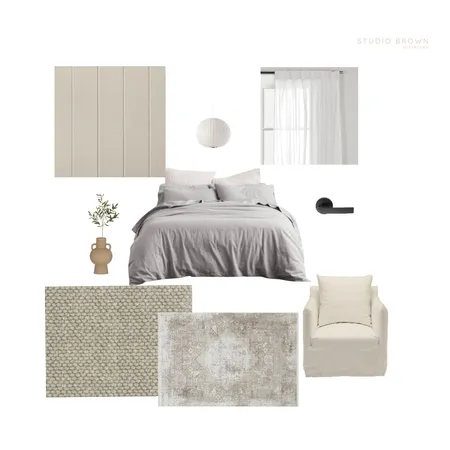 Bri - Bedroom opt 1 Interior Design Mood Board by Studio Brown on Style Sourcebook