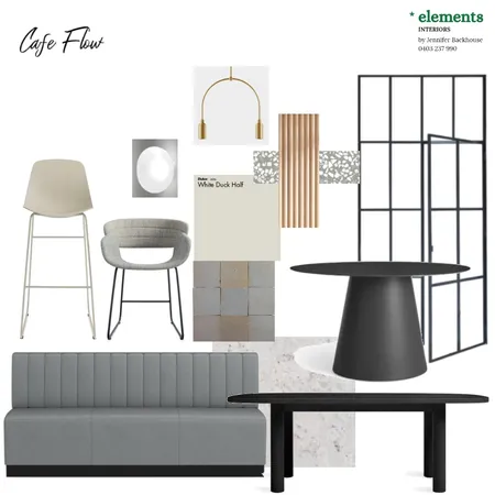 Cafe Flow Interior Design Mood Board by Jennifer Backhouse on Style Sourcebook