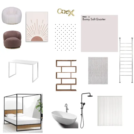 Modern chic bedroom Interior Design Mood Board by KHerbert on Style Sourcebook