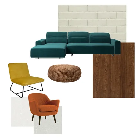 Mid-century Modern Interior Design Mood Board by kier.design on Style Sourcebook