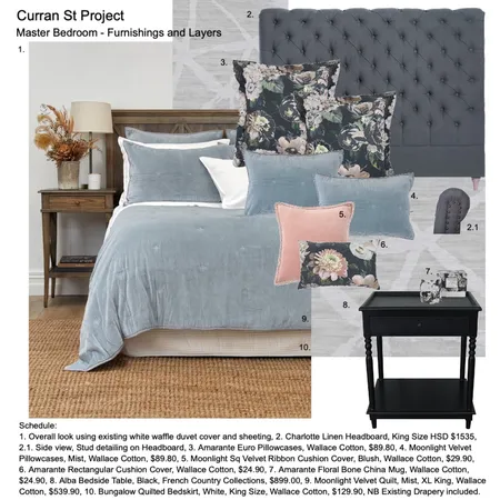 Master Bedroom Bedding options Interior Design Mood Board by Helen Sheppard on Style Sourcebook