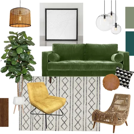 Mid-century Modern 3 Interior Design Mood Board by kier.design on Style Sourcebook