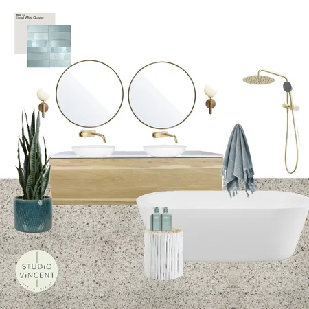 Bathroom Fern Tree Sage D Interior Design Mood Board by Studio Vincent on Style Sourcebook