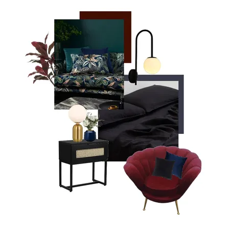 Dark + Stormy Luxe Interior Design Mood Board by rubytalaj on Style Sourcebook