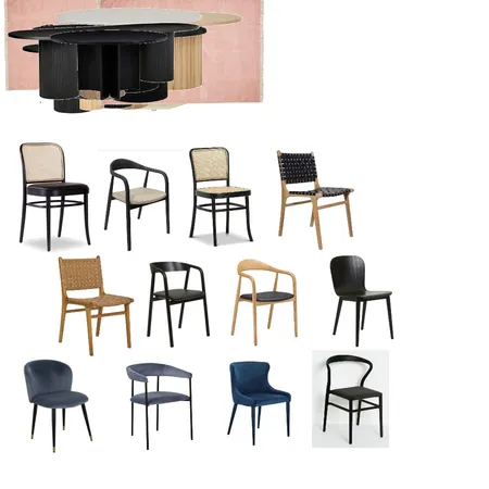 Kate Thomson dining chair options Interior Design Mood Board by Little Design Studio on Style Sourcebook