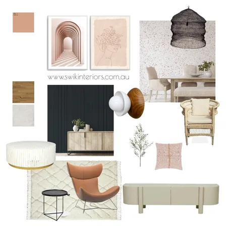 Open Plan Dining Living Interior Design Mood Board by Libby Edwards on Style Sourcebook