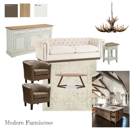 Modern Farmhouse Interior Design Mood Board by An earnest design on Style Sourcebook