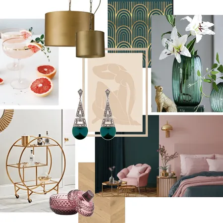 Art Deco v2 Interior Design Mood Board by sam.gilchrist on Style Sourcebook