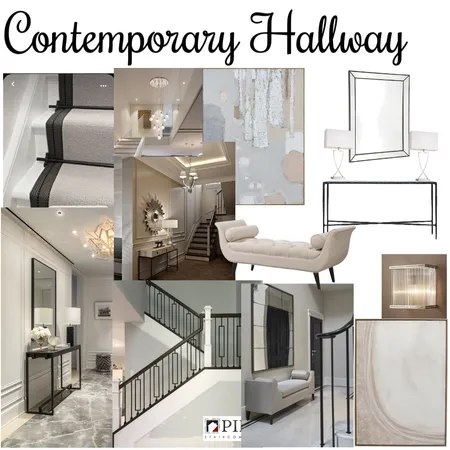 Contemporary hallway Interior Design Mood Board by rachweaver21 on Style Sourcebook