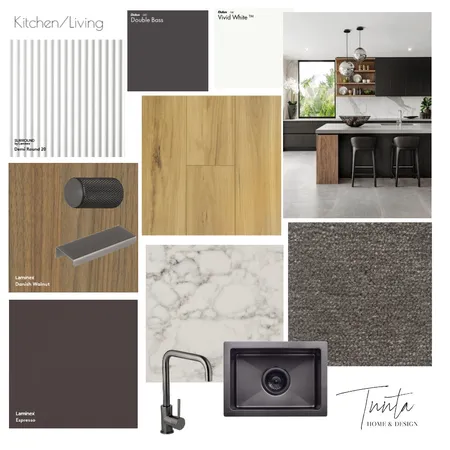 Kitchen Dark Interior Design Mood Board by Samantha Tuuta on Style Sourcebook