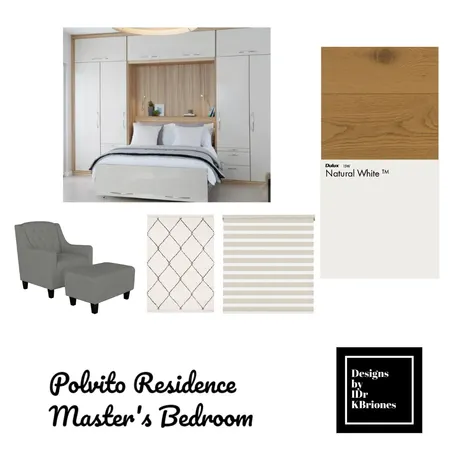 Polvito Residence Master's Bedroom Interior Design Mood Board by KB Design Studio on Style Sourcebook