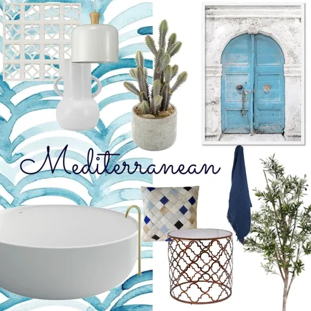 Mediterranean Interior Design Mood Board by Ashley Jordan Designs on Style Sourcebook