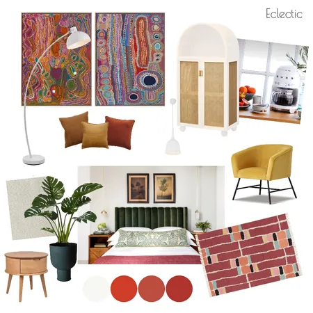 Eclectic bedroom mood board Interior Design Mood Board by Sarahsig on Style Sourcebook