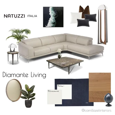 Option 1 Living Interior Design Mood Board by Camilla Zefi Interiors on Style Sourcebook