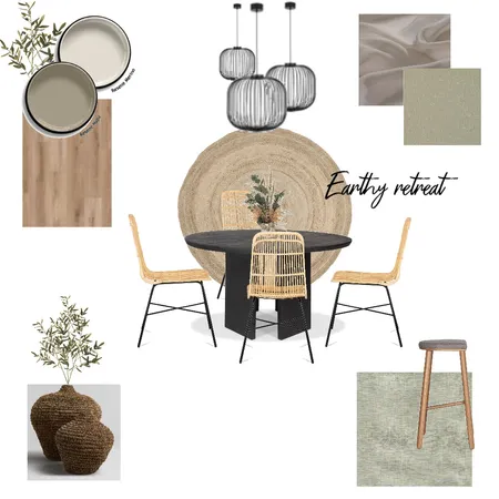 Earthy Retreat dining room Interior Design Mood Board by Jewel Interiors on Style Sourcebook