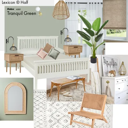 Tropical romantic budget bedroom Interior Design Mood Board by Coleen on Style Sourcebook