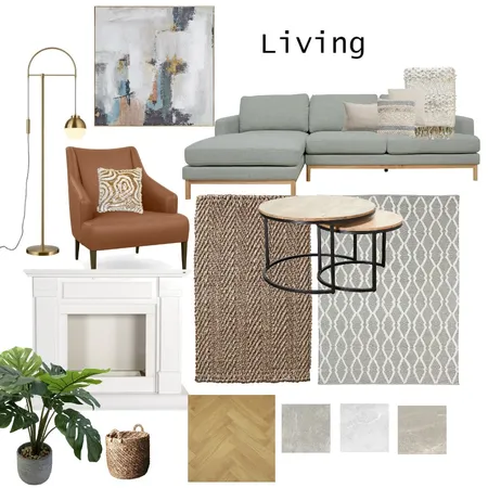 Living Interior Design Mood Board by sineadsaunderscarroll on Style Sourcebook