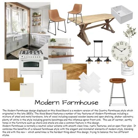 Modern Farmhouse Interior Design Mood Board by carlateriini@gmail.com on Style Sourcebook