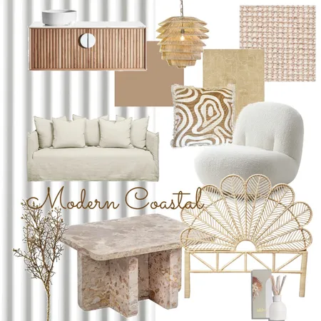 Modern Coastal Interior Design Mood Board by Ashley Jordan Designs on Style Sourcebook