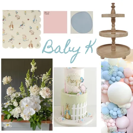 Baby Shower Interior Design Mood Board by ashakoops on Style Sourcebook