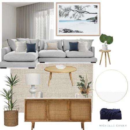 Contemporary Coastal Living Area Interior Design Mood Board by Michelle Canny Interiors on Style Sourcebook