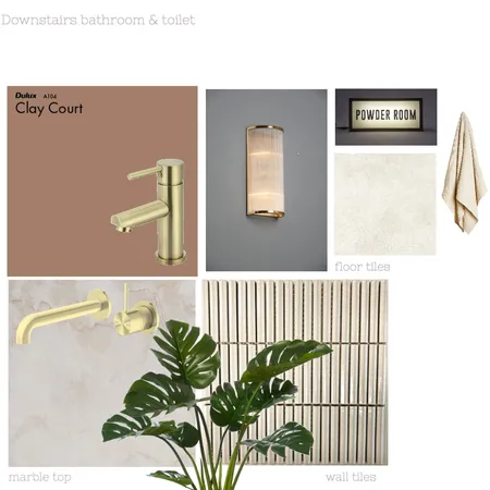 Molly's Home: Downstairs Bathroom and Toilet Interior Design Mood Board by Elisenda Interiors on Style Sourcebook