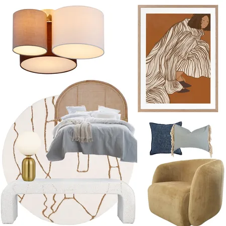 mother Earth bedroom bliss Interior Design Mood Board by Blu Interior Design on Style Sourcebook