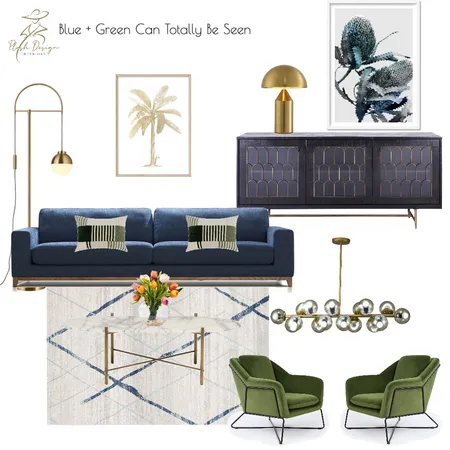 Blue + Green Can Totally Be Seen Interior Design Mood Board by Plush Design Interiors on Style Sourcebook