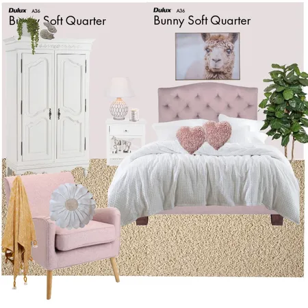 girls bedroom Interior Design Mood Board by De Novo Concepts on Style Sourcebook