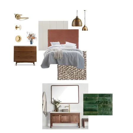 country farmhouse bed Interior Design Mood Board by Court In Colour on Style Sourcebook