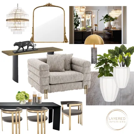 Luxe Living Interior Design Mood Board by Layered Interiors on Style Sourcebook