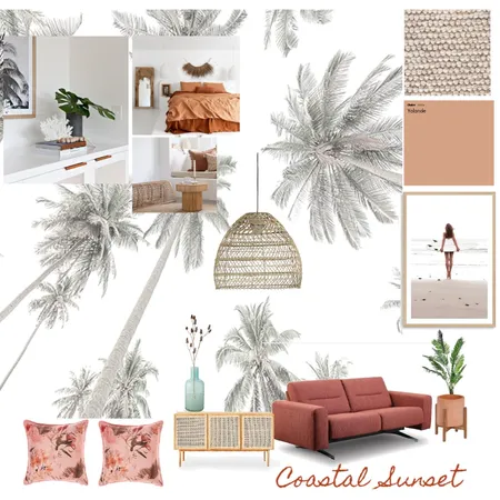 Coastal Sunset Interior Design Mood Board by Jodie McCaskill Designs on Style Sourcebook