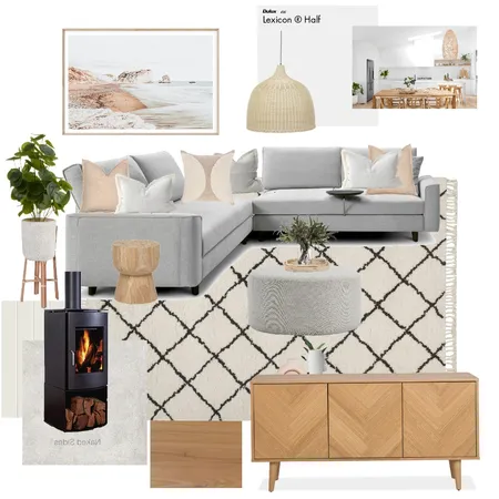 Earthy Modern Living Room Interior Design Mood Board by Hails11 on Style Sourcebook