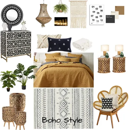 BOHO Mood Board Interior Design Mood Board by Insha on Style Sourcebook