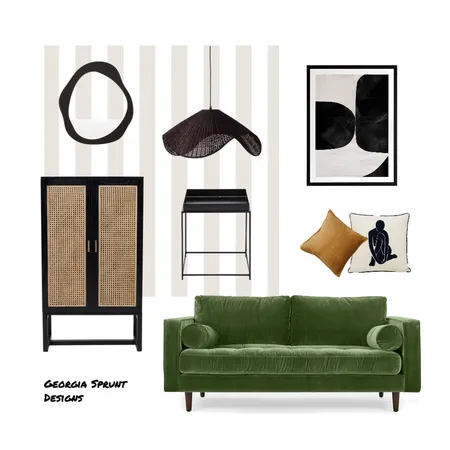 Mid-century Modern Green Interior Design Mood Board by gsdesigns on Style Sourcebook